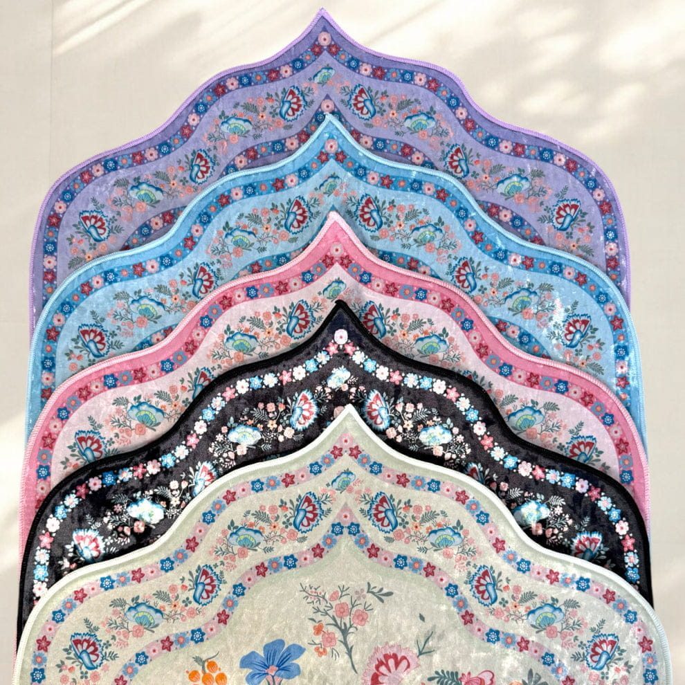 Floral Padded Luxury Jaynamaz price 1650 Taka_18 Premium Luxury Jaynamaz - Image 1